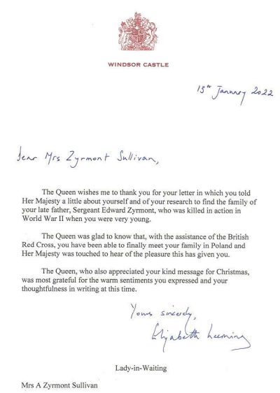 Letter from Queen Elizabeth II
